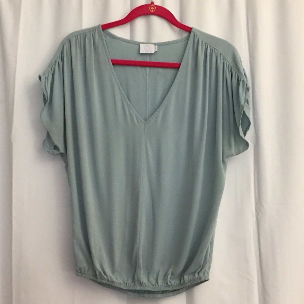 3/$25 T Los Angeles Sea Foam Silk Top